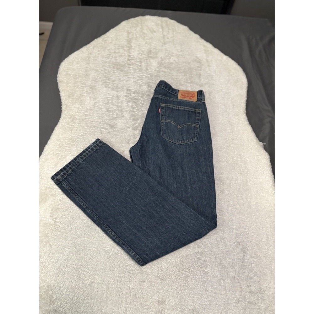 Levi's 514 Mens Slim Straight Size 36x34 Denim Blue Jeans Cotton Pants‎